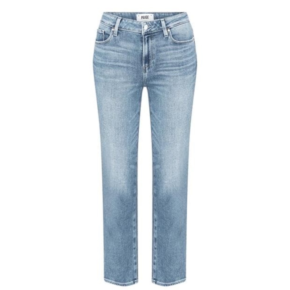 PAIGE | VGUC Mid-Rise Straight Leg Light Wash Denim Jeans, Size 28